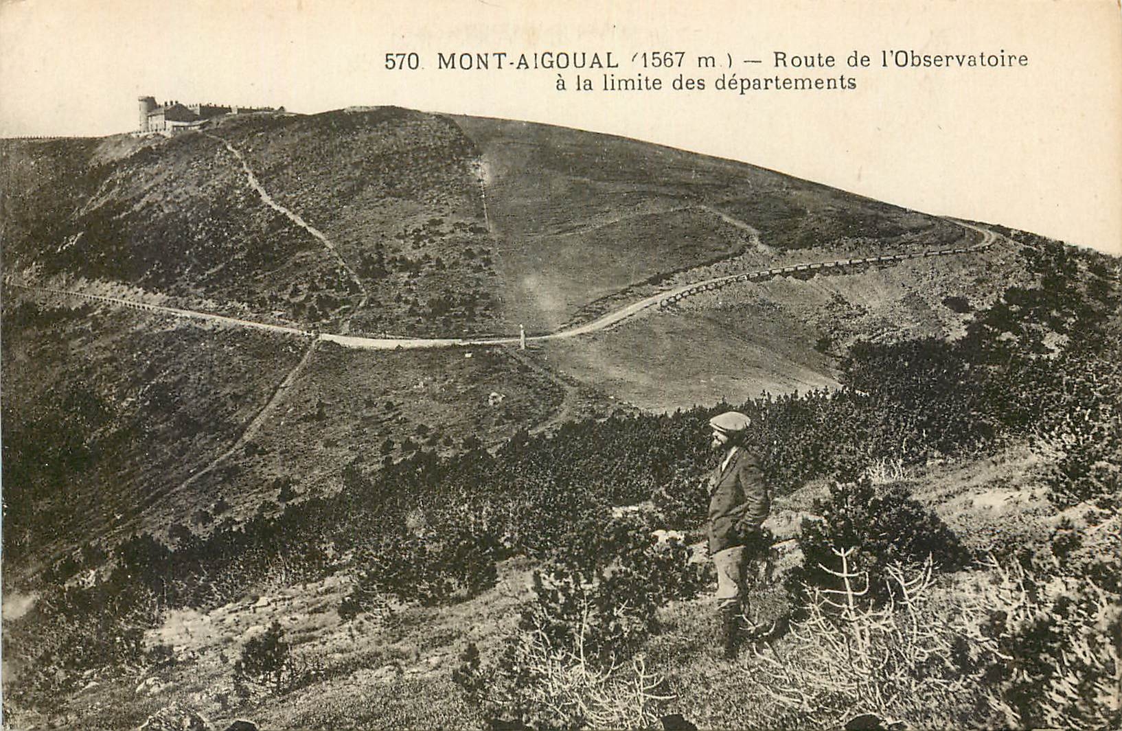 CPA Mont Aigoual Route de l'Observatoire a la limite des departements 