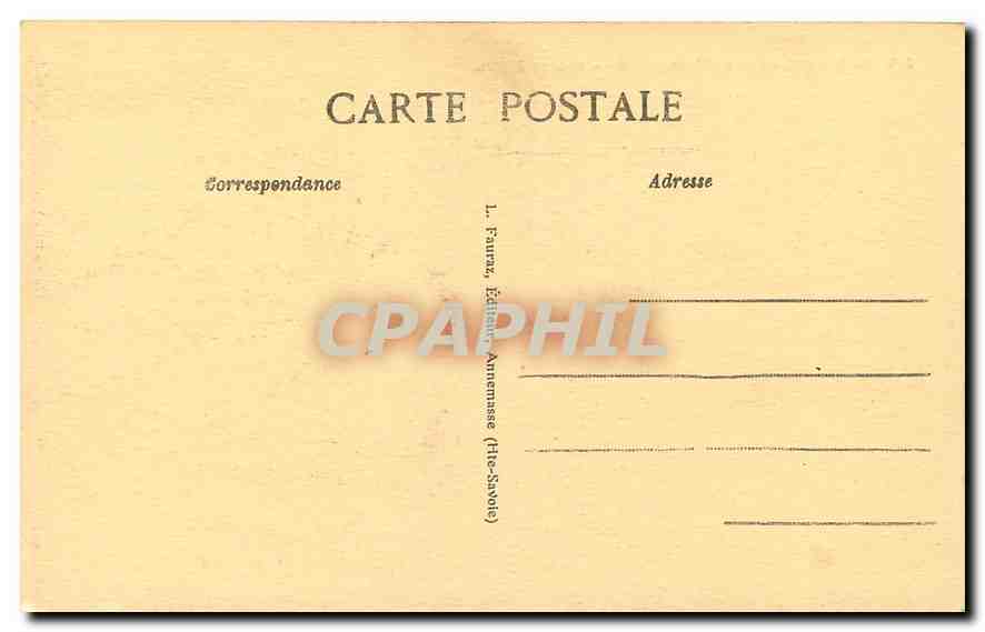 CPA Au Sommet du Mont Blanc Cabane Jansen  — Back