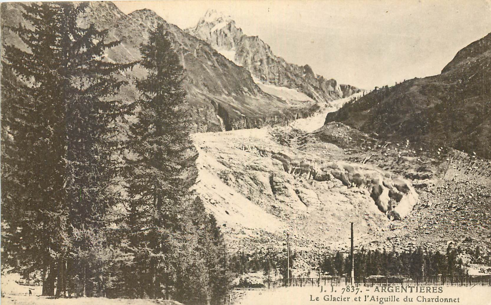 CPA Argentieres Le Glacier et l'Aiguille du Chardonnet 