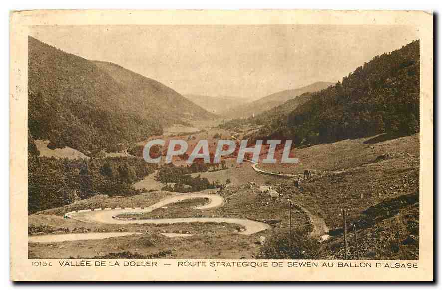 CPA Vallee de la Doller route strategique de Sewen au ballon d'Alsase 