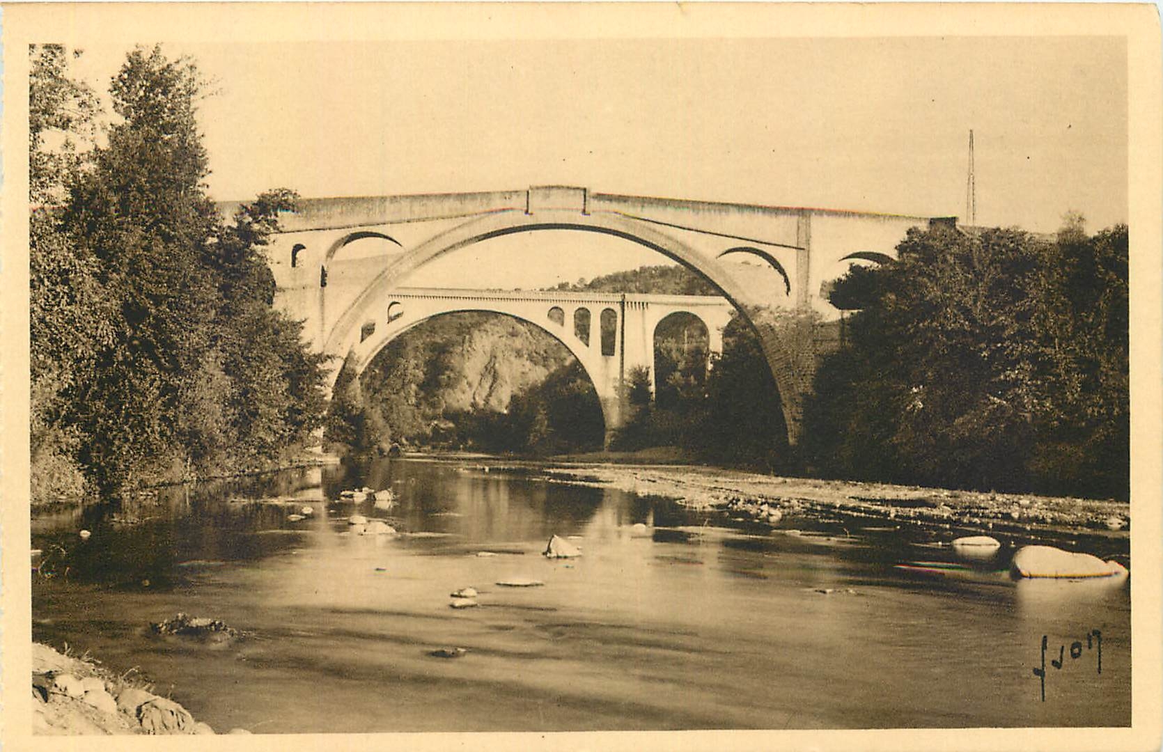 CPA La Douce France Environs de Ceret Pyr Or le pont du Diable sur le Tech 