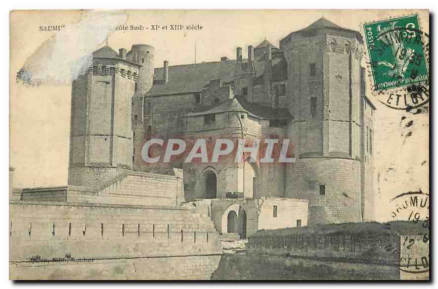 CPA Saumur cote sud Xi et XIII siecle 