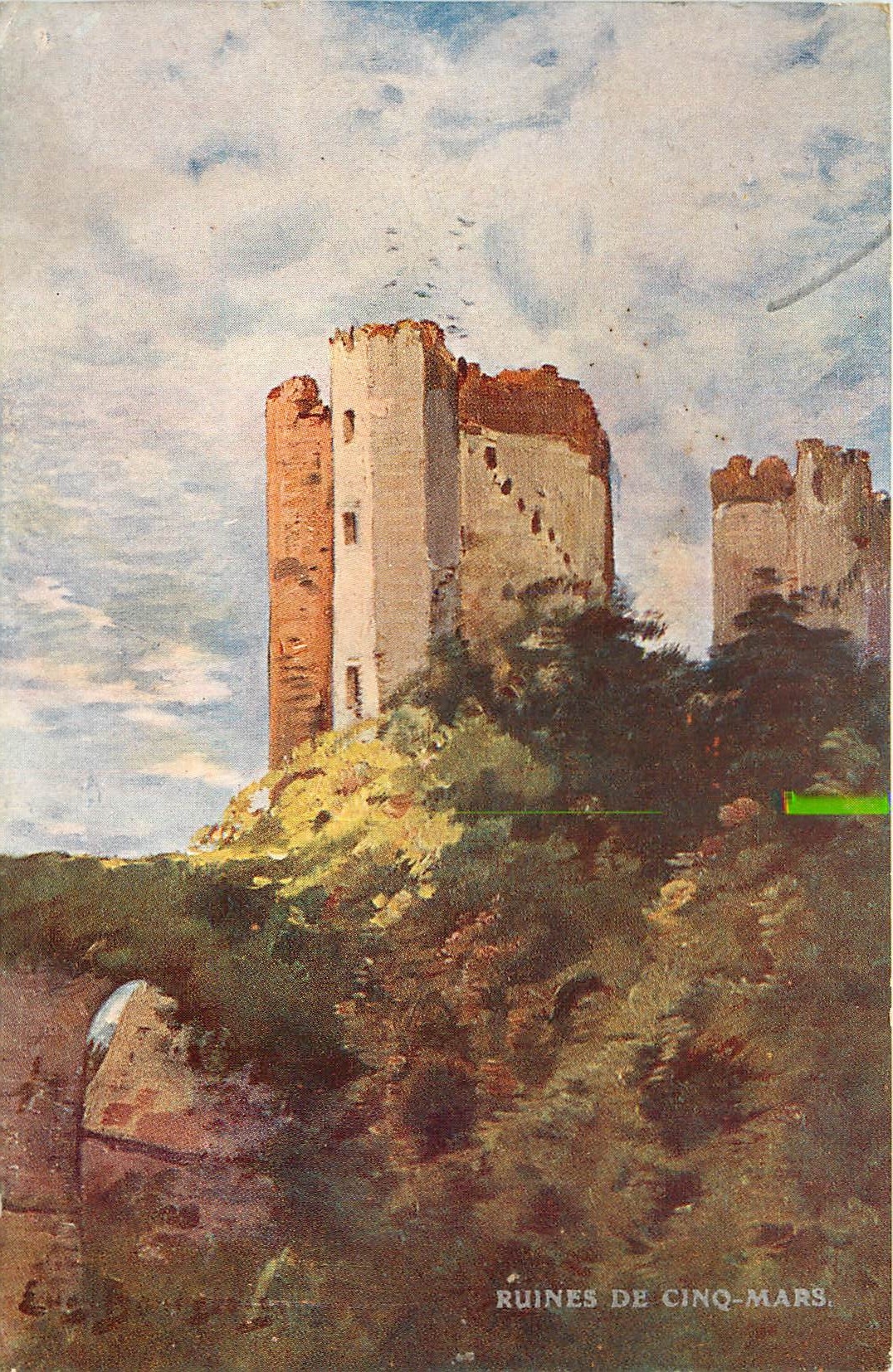 CPA Ruines de Cinq Mars 
