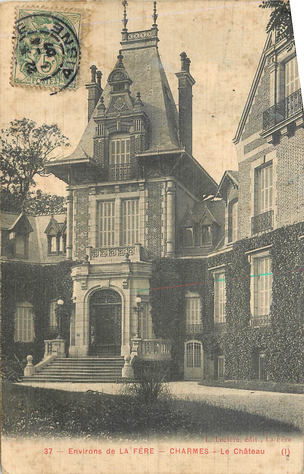CPA Environs de la Fere Charmes le chateau 
