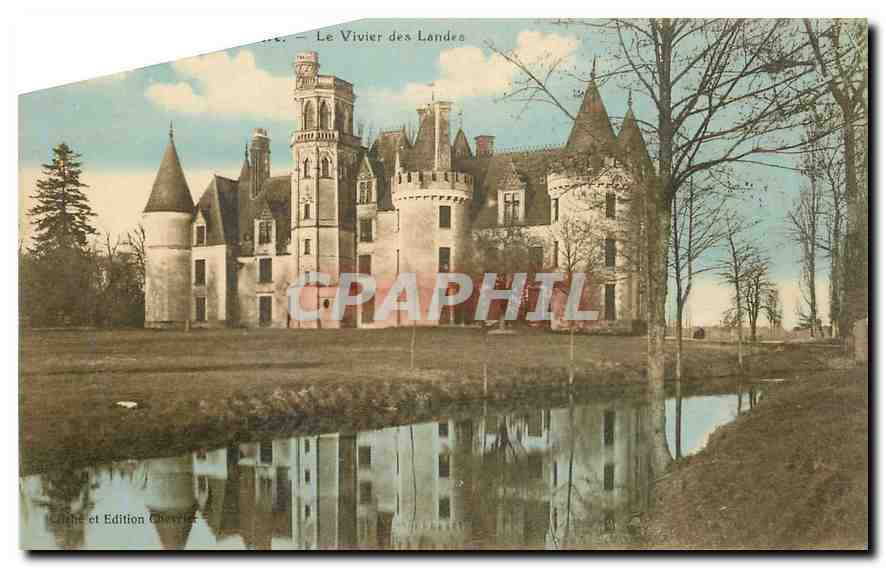 Le Vivier des Landes — Château avec étang — Édition Chavrier