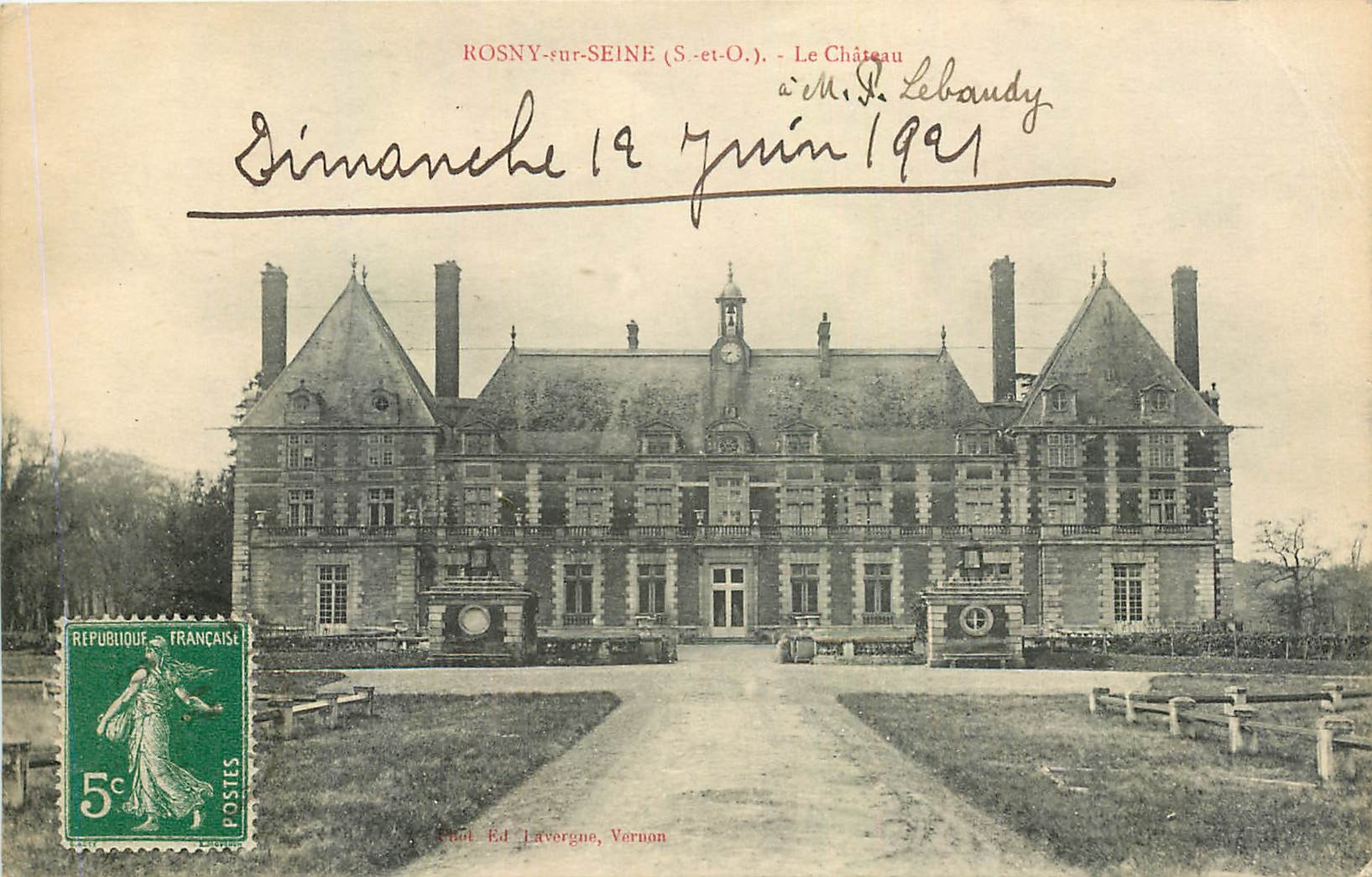 CPA Bosny sur Seine S et O Le Chateau 