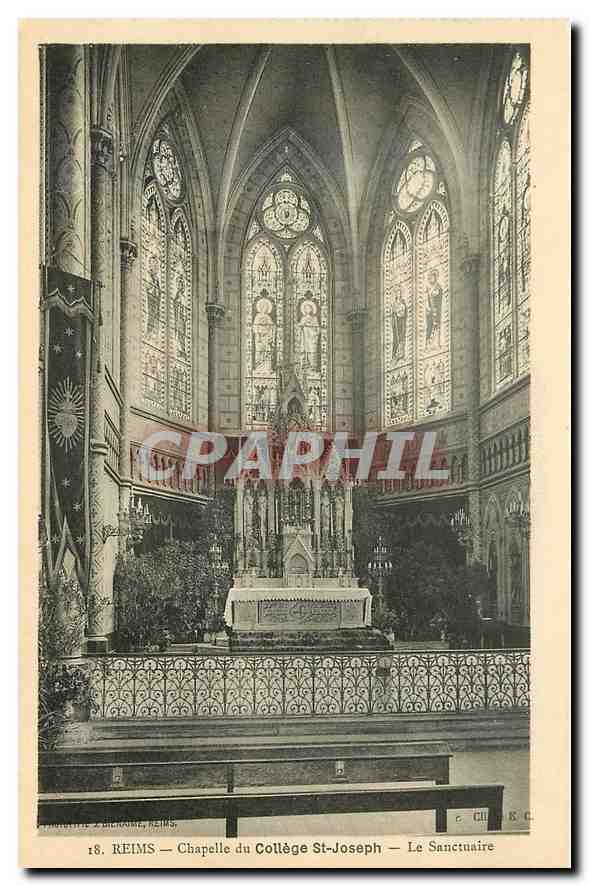 CPA Reims chapelle du College St Joseph le Sanctuaire 