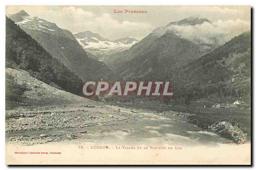 CPA Luchon la Vallee et le torrent du Lus 
