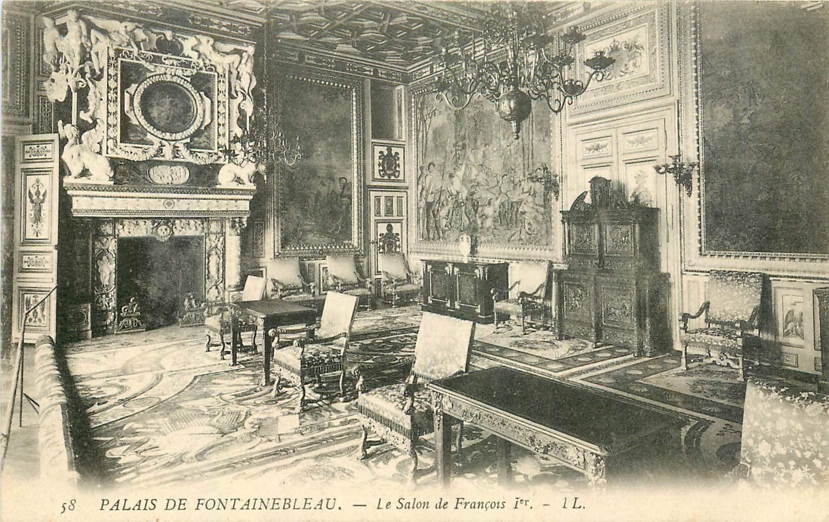 Palace of Fontainebleau — The Salon of François I — 58