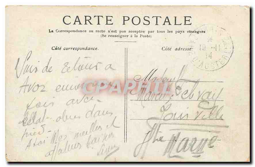 CPA Paris Le Jardin du Luxembourg  — Rückseite