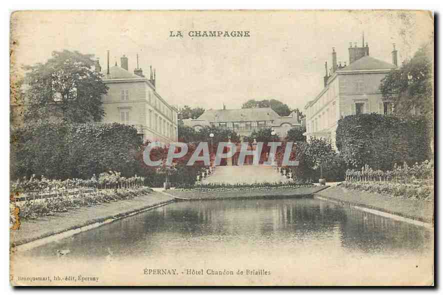 CPA La Champagne Epernay Hotel Chandon de Briailles 