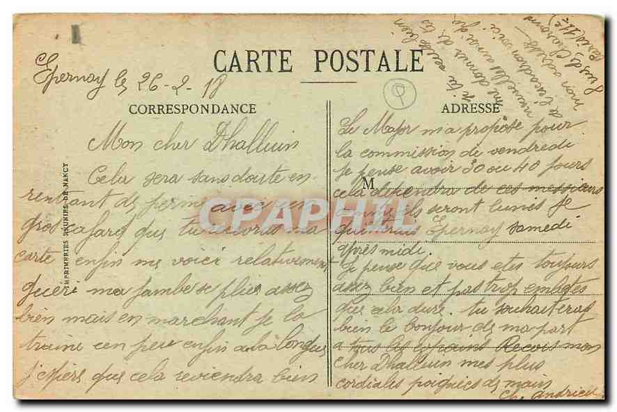 CPA La Champagne Epernay Hotel Chandon de Briailles  — Rückseite