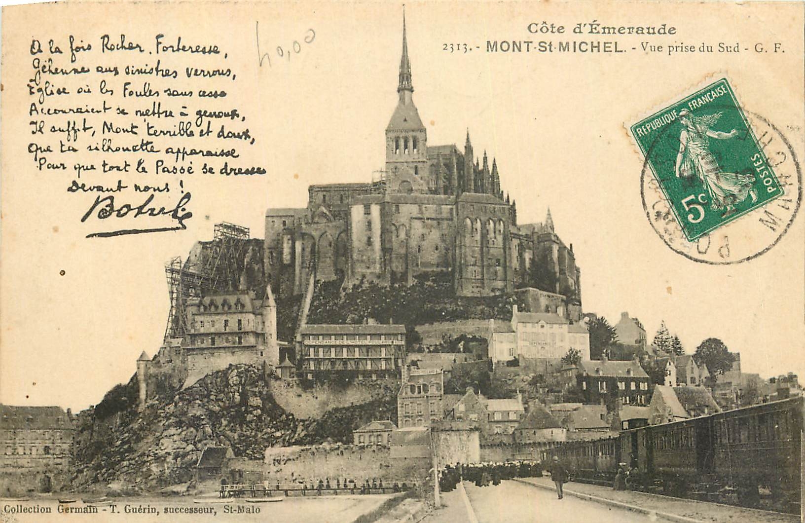 Mont-Saint-Michel — Ansicht vom Süden — G.F. — Côte d'Émeraude