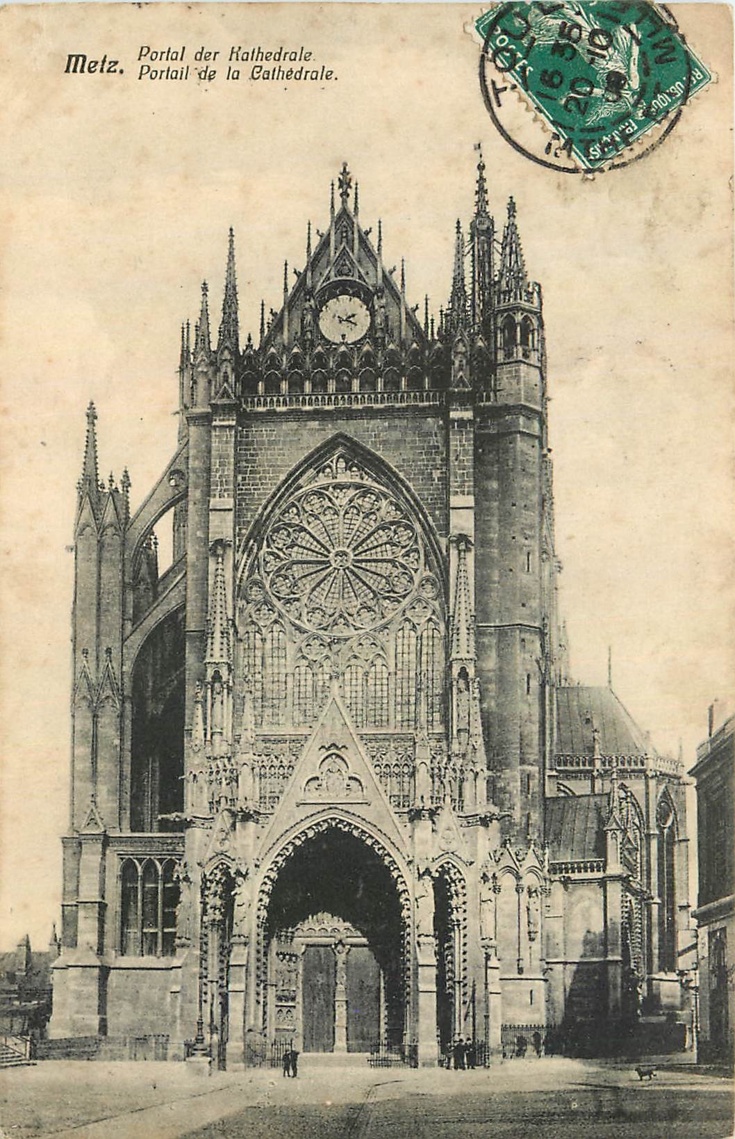 CPA Metz Portail de la Cathedrale 