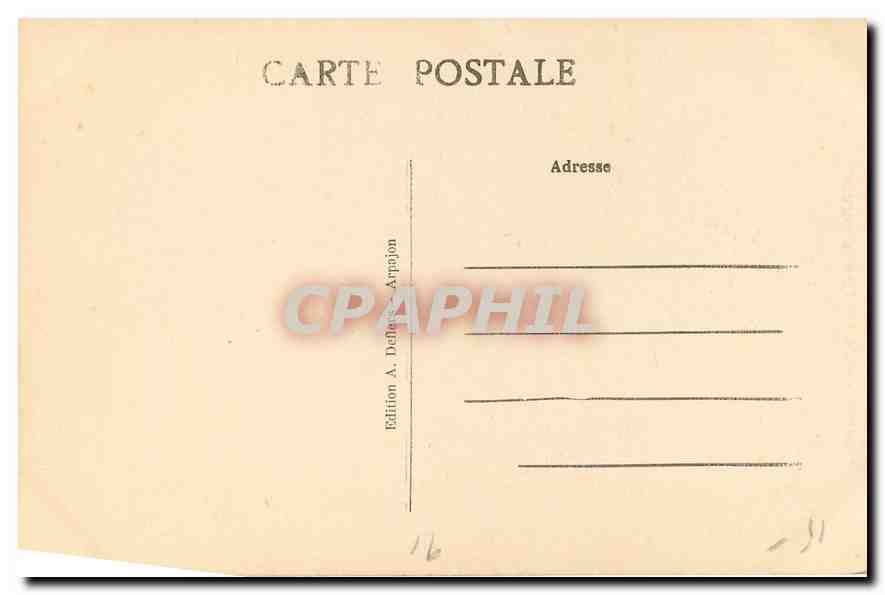 CPA Arpajon S et O L'Eglise L'Abside  — Back