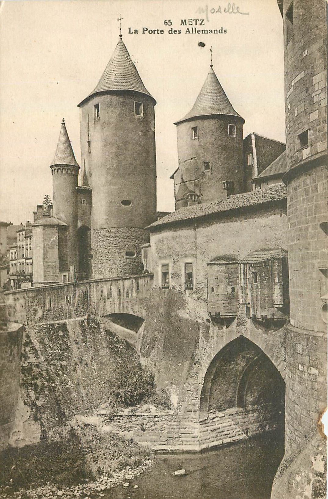 CPA Metz La Porte des Allemands 
