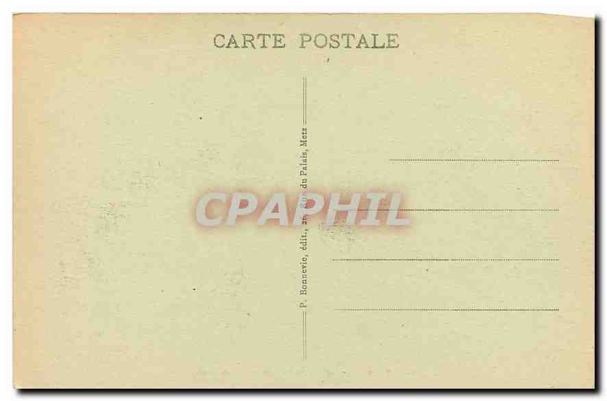 CPA Metz Barrage de la Pucelle et Moyen Pont  — Verso