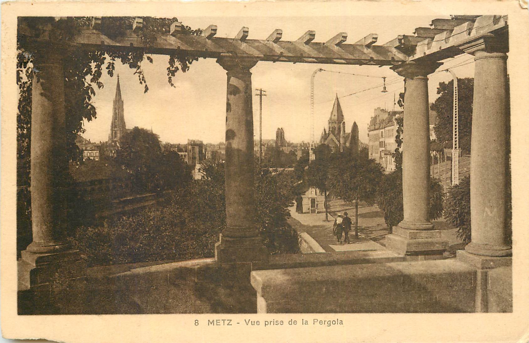 CPA Metz Vue prise de la Pergola 