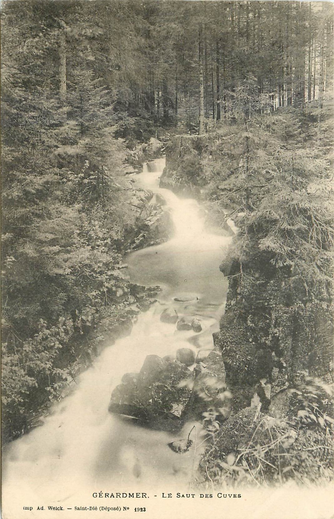 CPA Gerardmer Le Saut des Cuves 