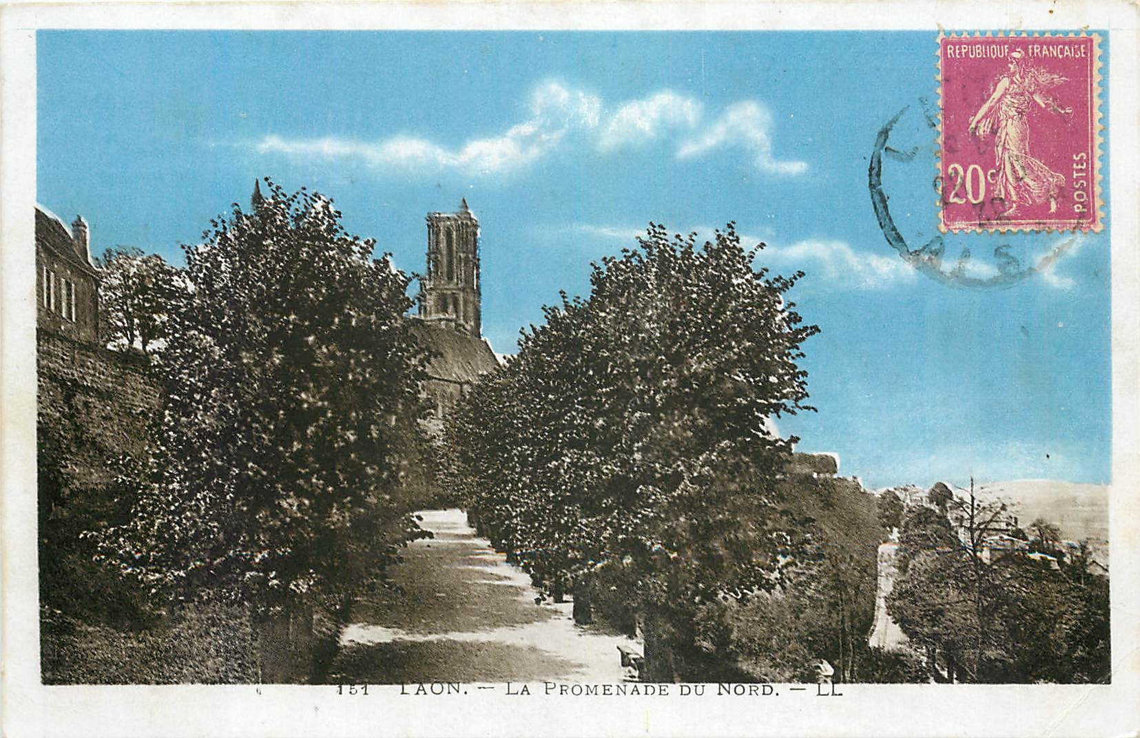 CPA Laon La Promenade du Nord 