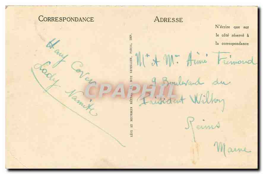 CPA Laon La Promenade du Nord  — Rückseite