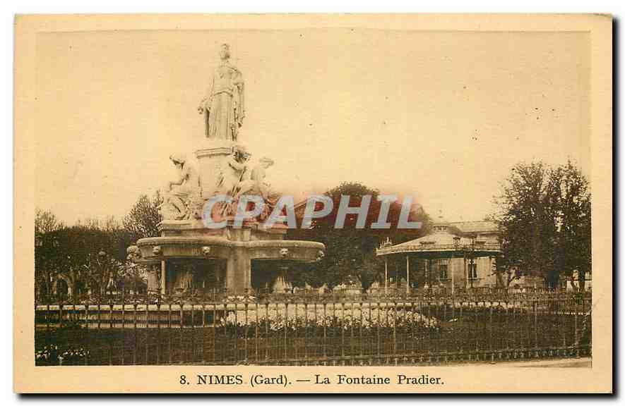 CPA Nimes Gard La Fontaine Pradier 