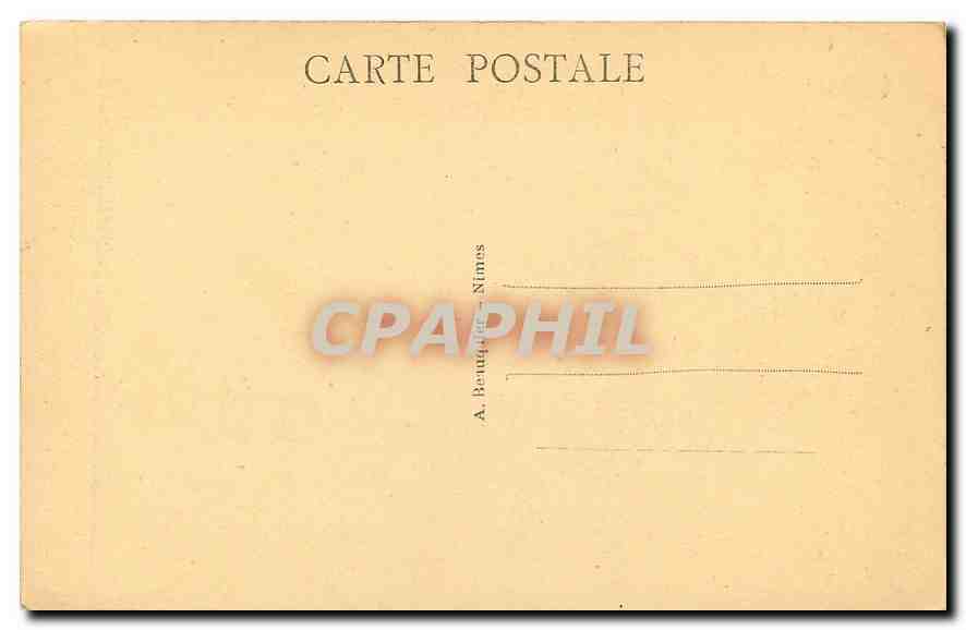CPA Nimes Gard La Fontaine Pradier  — Rückseite