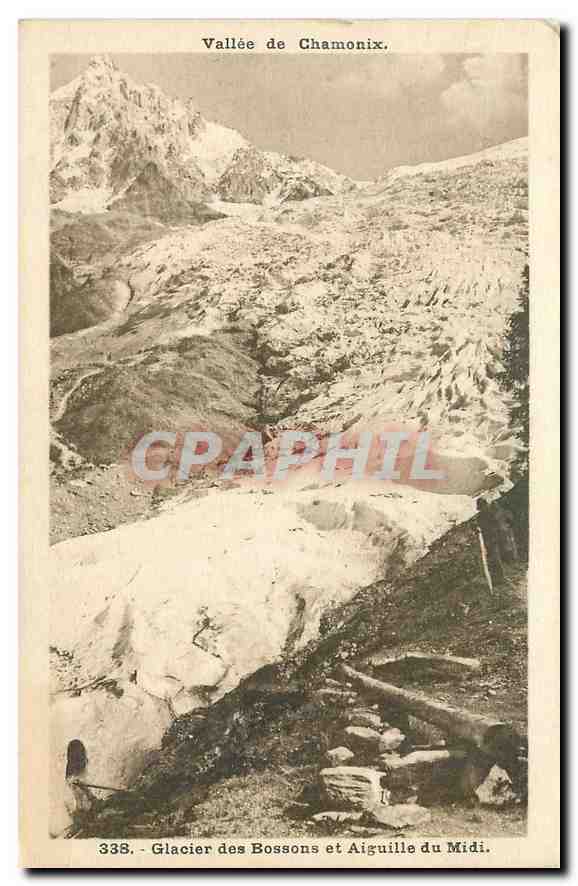 CPA Vallee de Chamonix Glacier des Bossons et Aiguille du Midi 
