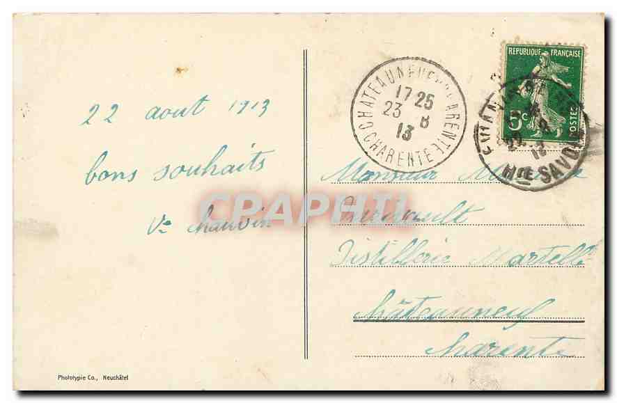 CPA Evian les Bains Lac Leman et les Alpes  — Verso