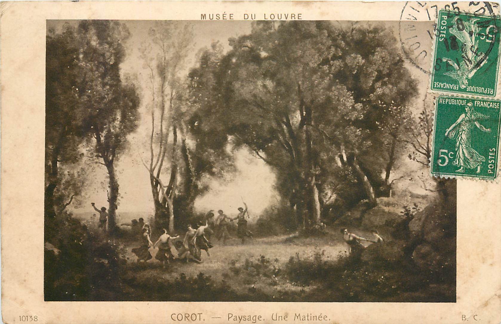 CPA Musee du Louvre Paysage Une Matinee 