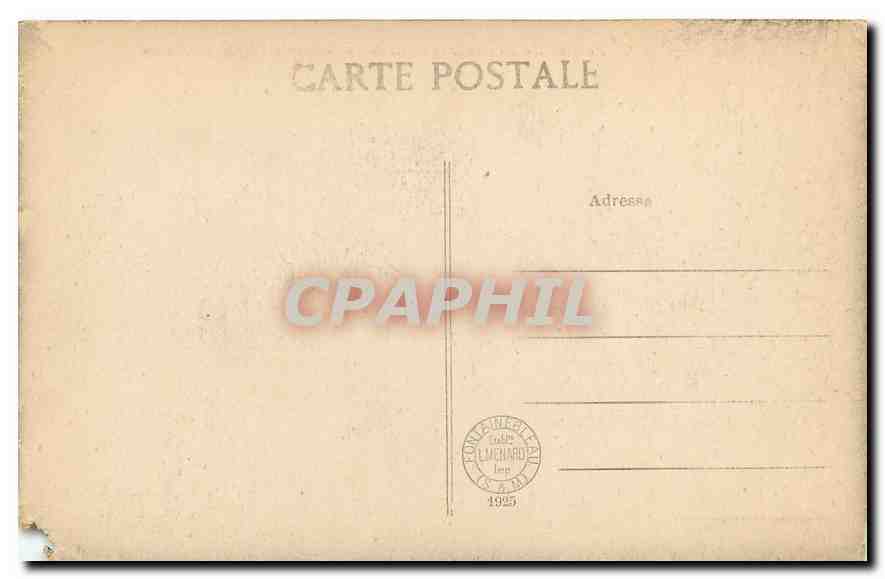 Palais de Fontainebleau — Le Château et l'Étang des Carpes — Éditeur Lamenard, n°8 — Verso