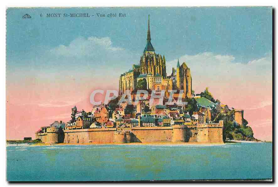 CPA Mont St Michel Vue cote Est 