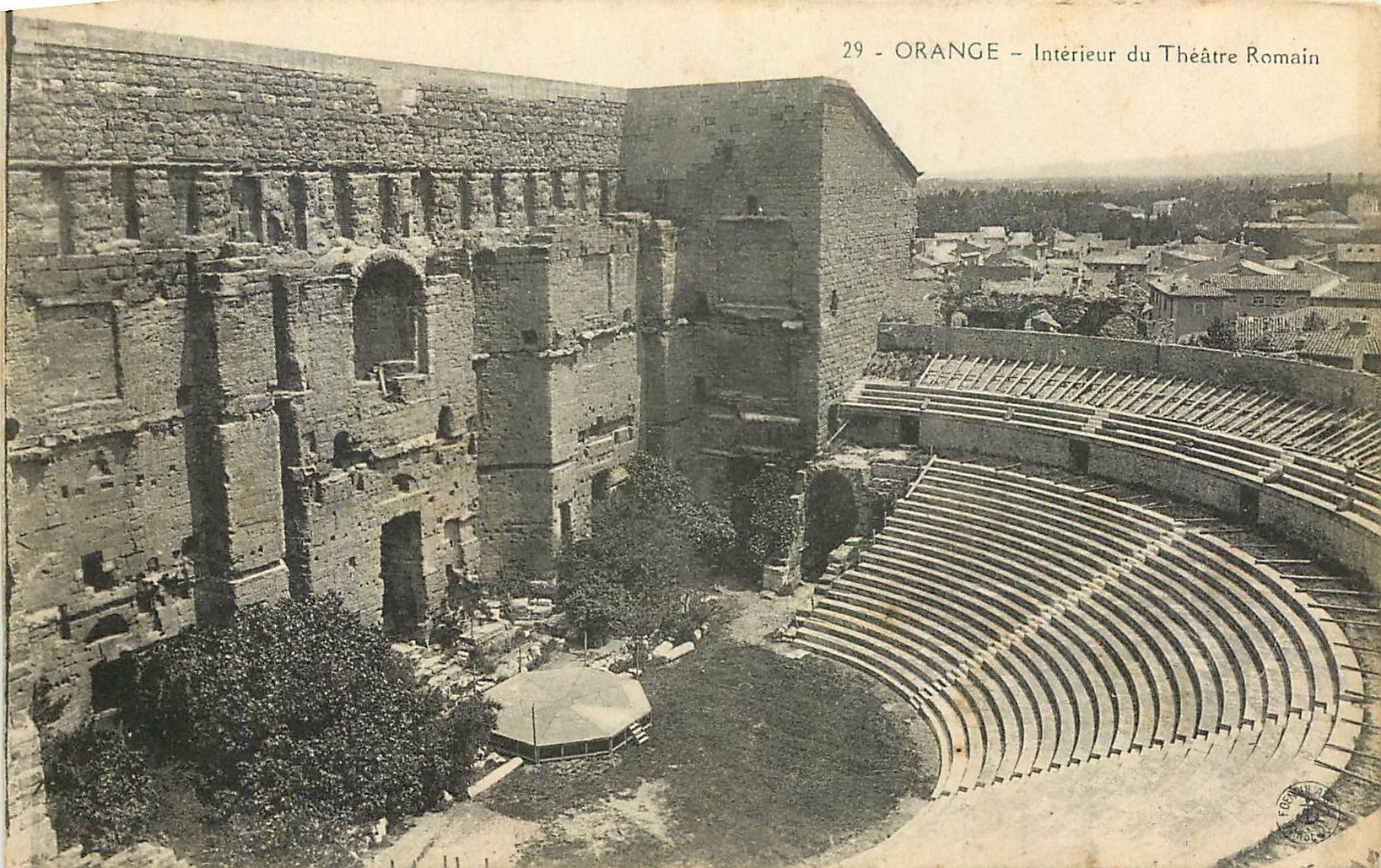 CPA Orange Interieur du Theatre Romain 
