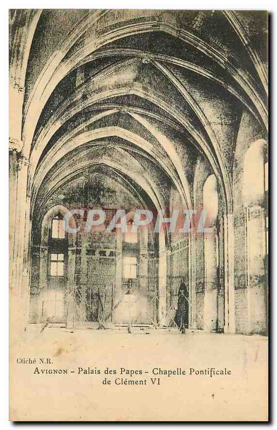 CPA Avignon Palais des Papes Chapelle pontificale de Clement VI 
