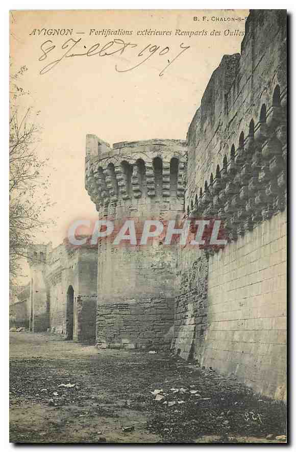 CPA Avignon Fortifications exterieures Remparts des Oulles 