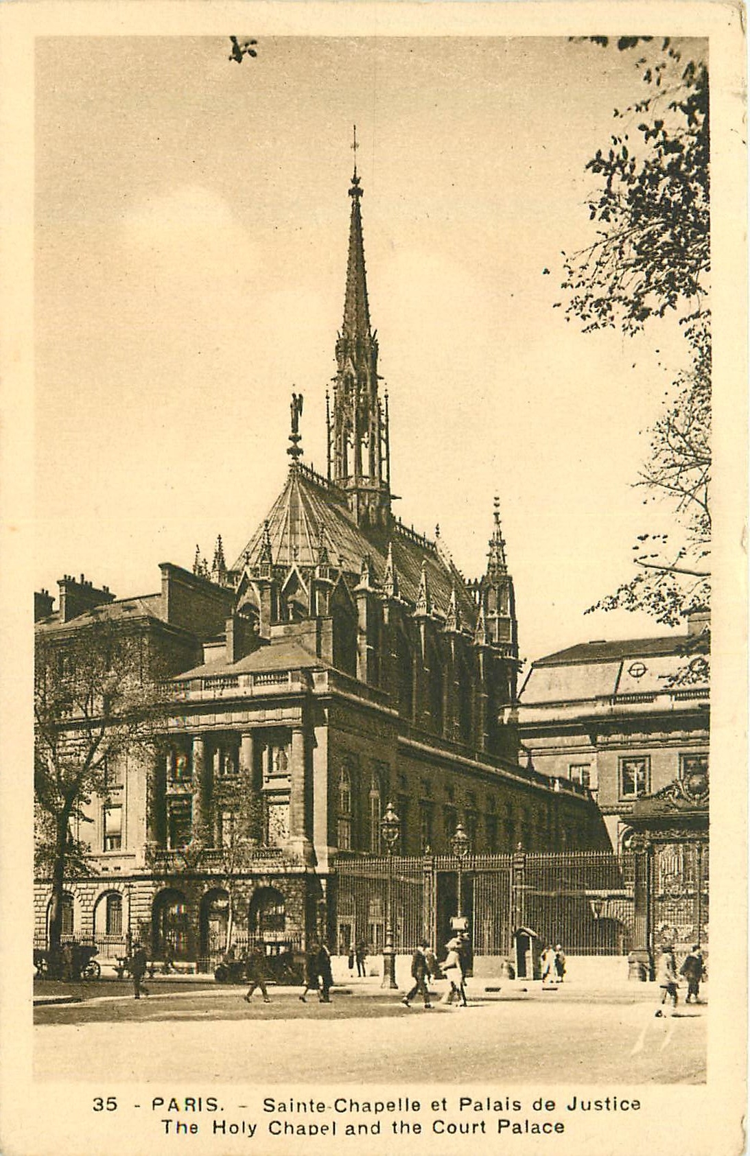 CPA Paris Sainte Chapelle et Palais de Justice 