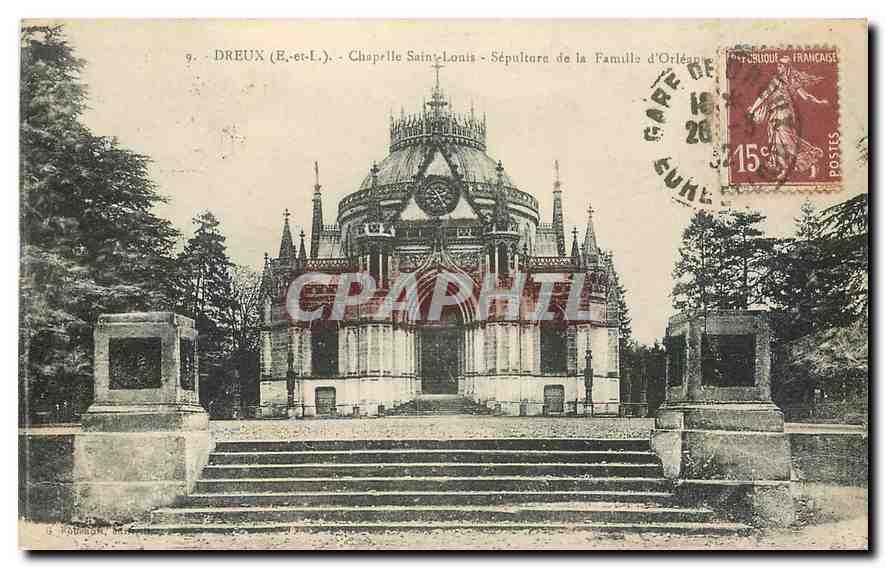 CPA Dreux E et L Chapelle Saint Louis Sepulture de la Famille d'Orleans 