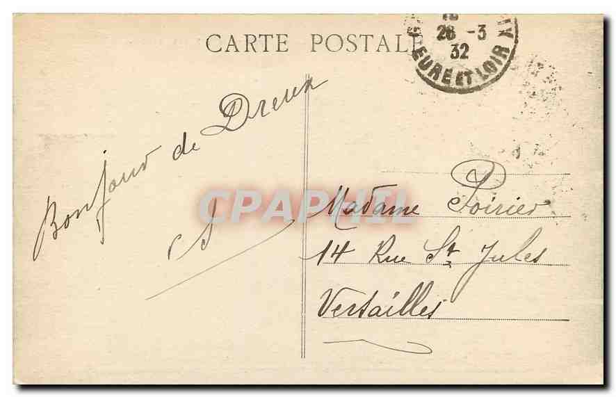 CPA Dreux E et L Chapelle Saint Louis Sepulture de la Famille d'Orleans  — Verso