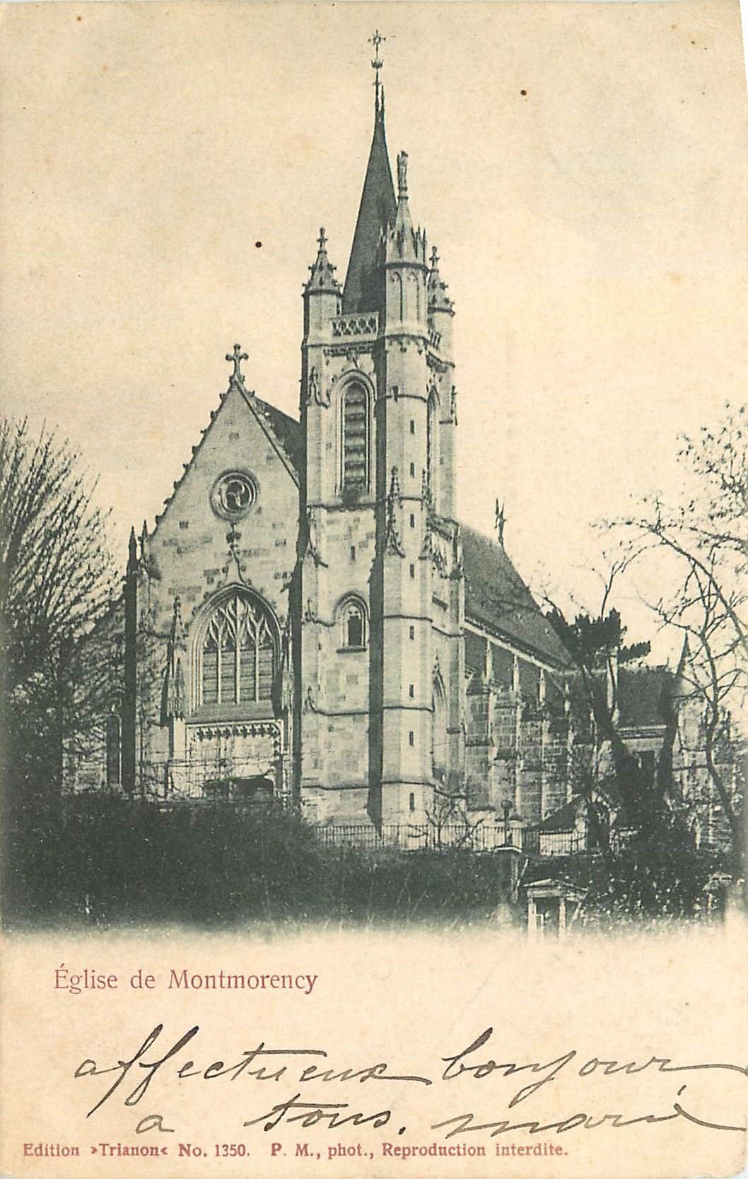 CPA Eglise de Montmorency 