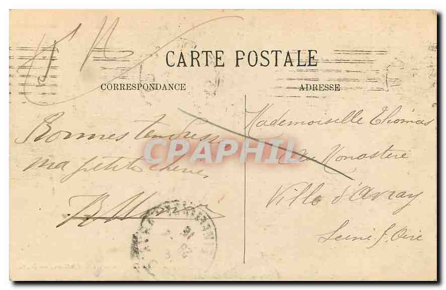 Fontainebleau - Pavillon de l'Empereur et le Château — N.G. n°408 — Verso