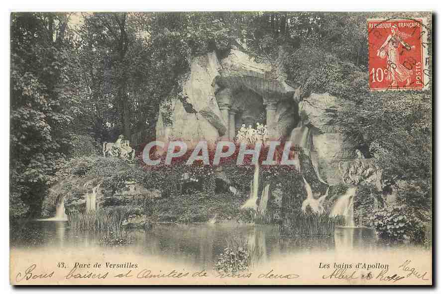 CPA Parc de Versailles Les bains d'Apollon 