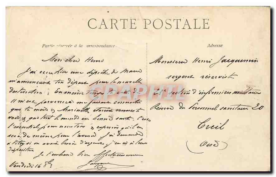 CPA Bordeaux la Fontaine des Trois Graces et la Fourse  — Verso