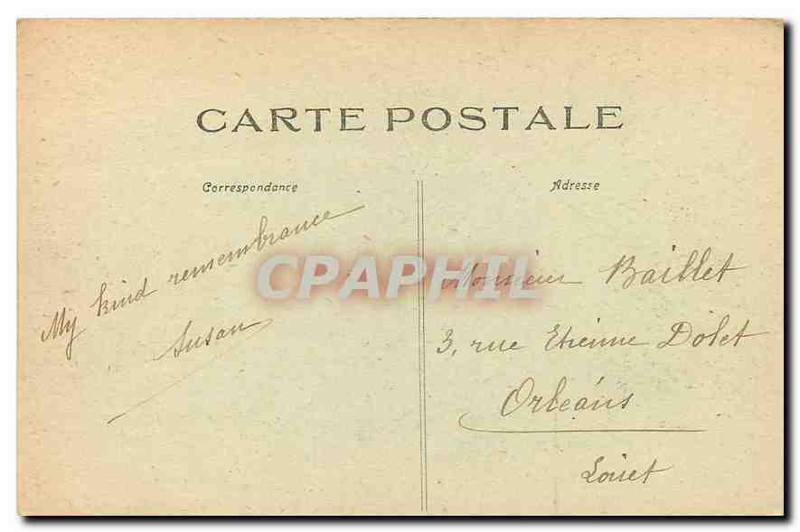 CPA Perigueux le Chateau Barriere  — Rückseite