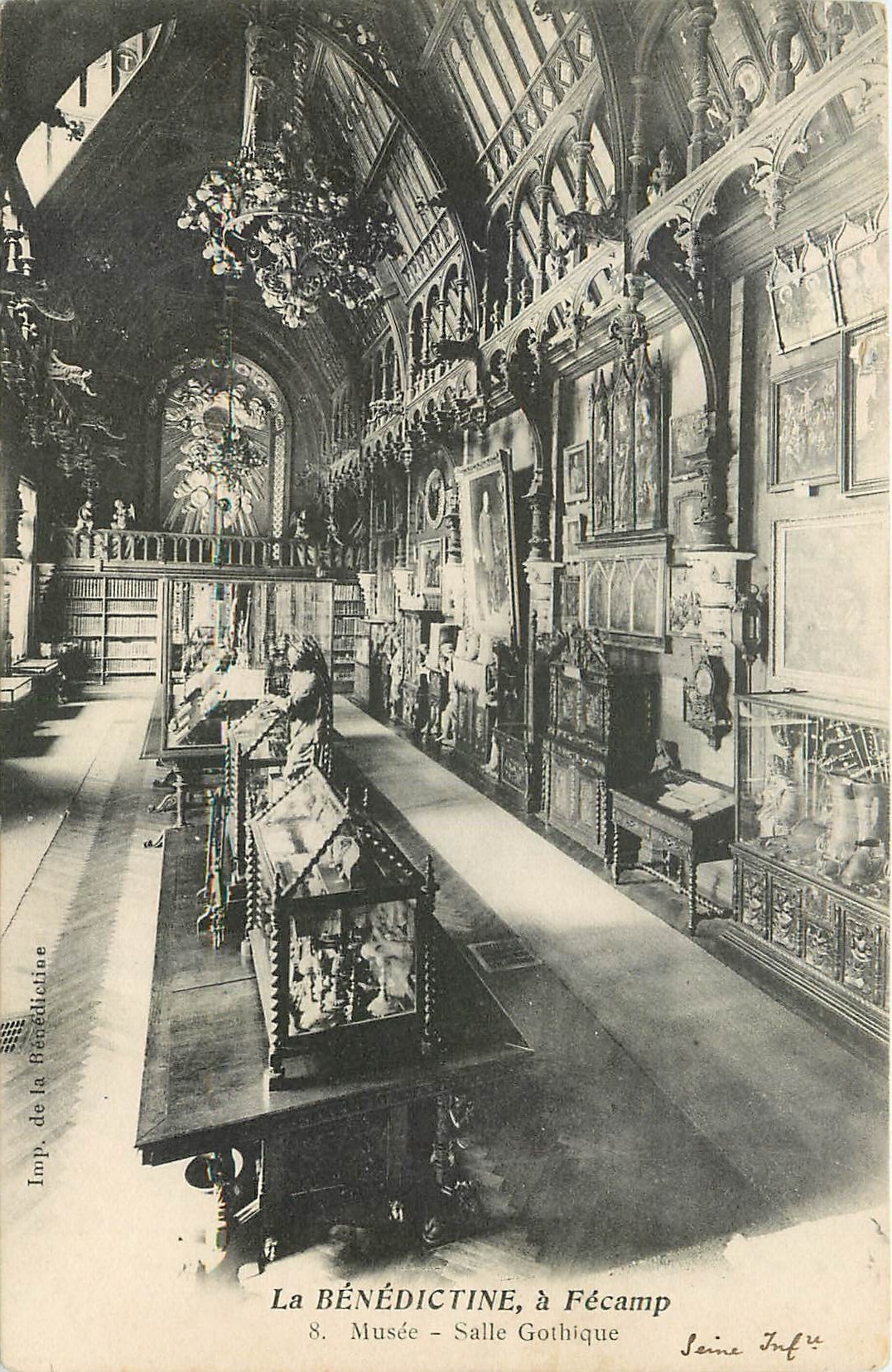 CPA La Benedictine a Fecamp Musee Salle Gothique 