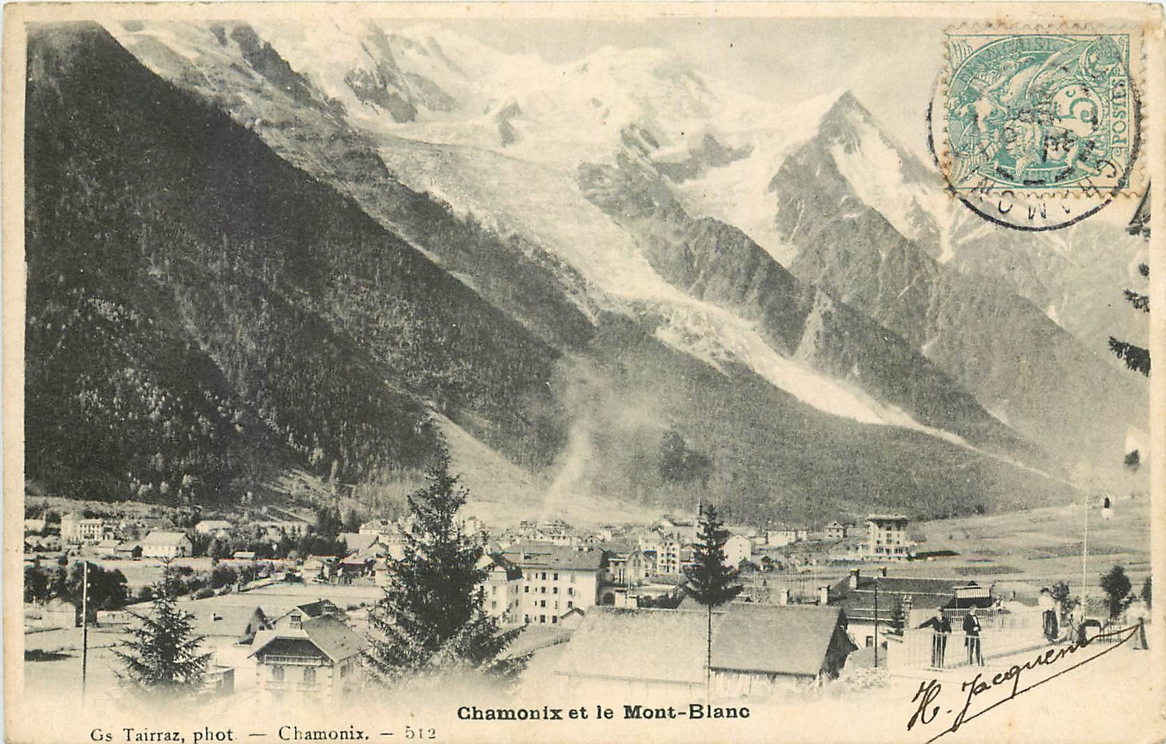 CPA Chamonix et le Mont Blanc 
