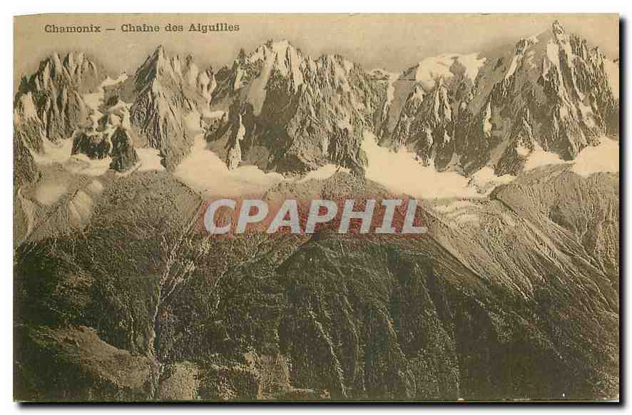 CPA Chamonix Chaine des Aiguilles 
