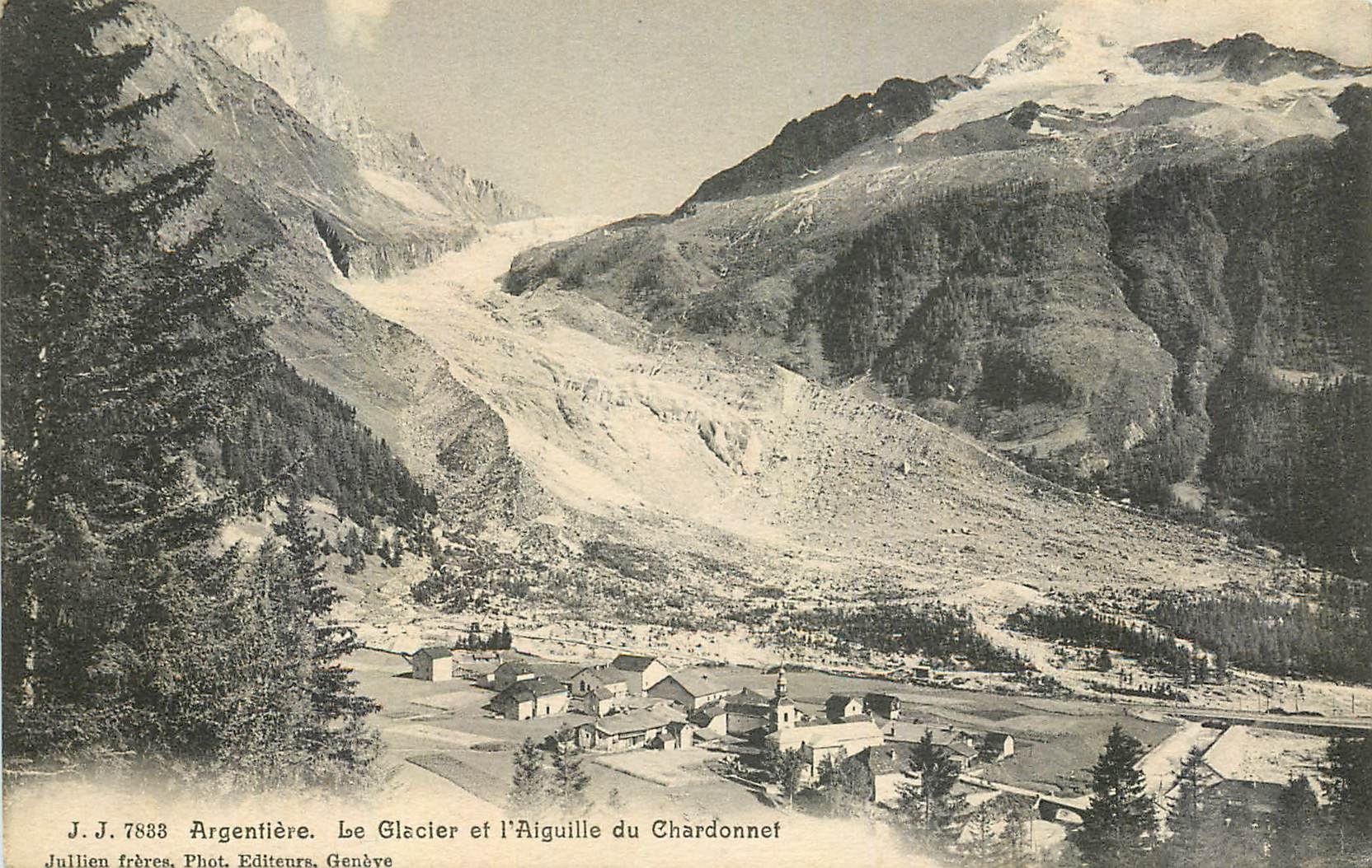 CPA Argentiere le Glacier et l'Aiguille du Chardonnet 