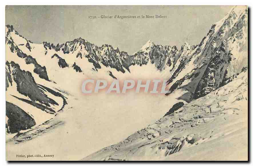 CPA Glaier d'Argentieres et le Mont Dolent 