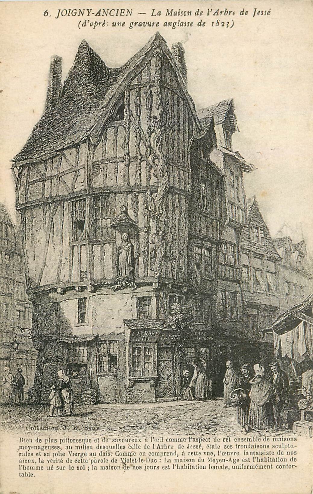 CPA Joigny ancien la maison de l'Arbre de Jesse d