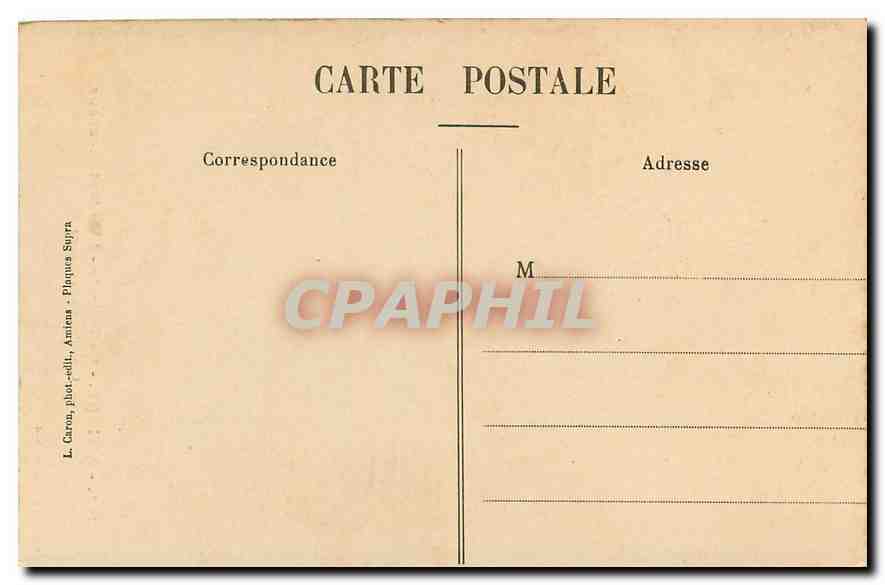 CPA Amiens Cathedrale l'Enfant Pleureur  — Rückseite